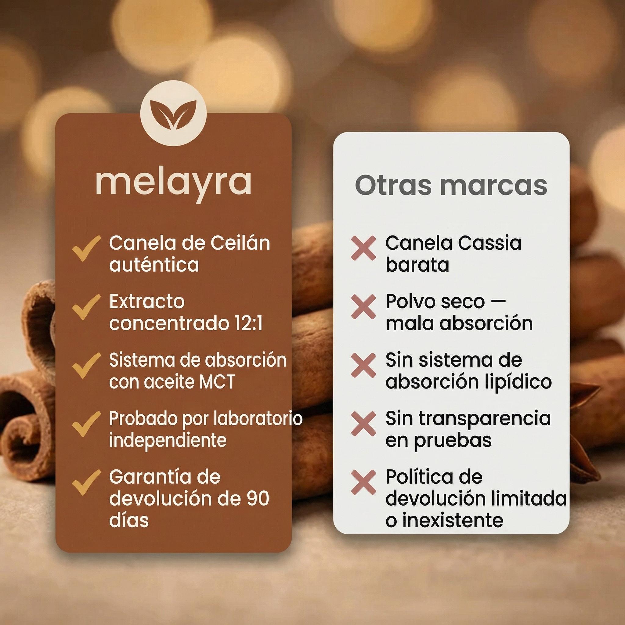 Melayra — Canela de Ceilán Orgánica